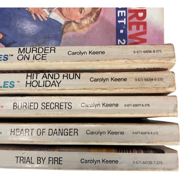 Vintage "The Nancy Drew Files" 5-Book Paperback Set By Carolyn Keene - Picture 3 of 8